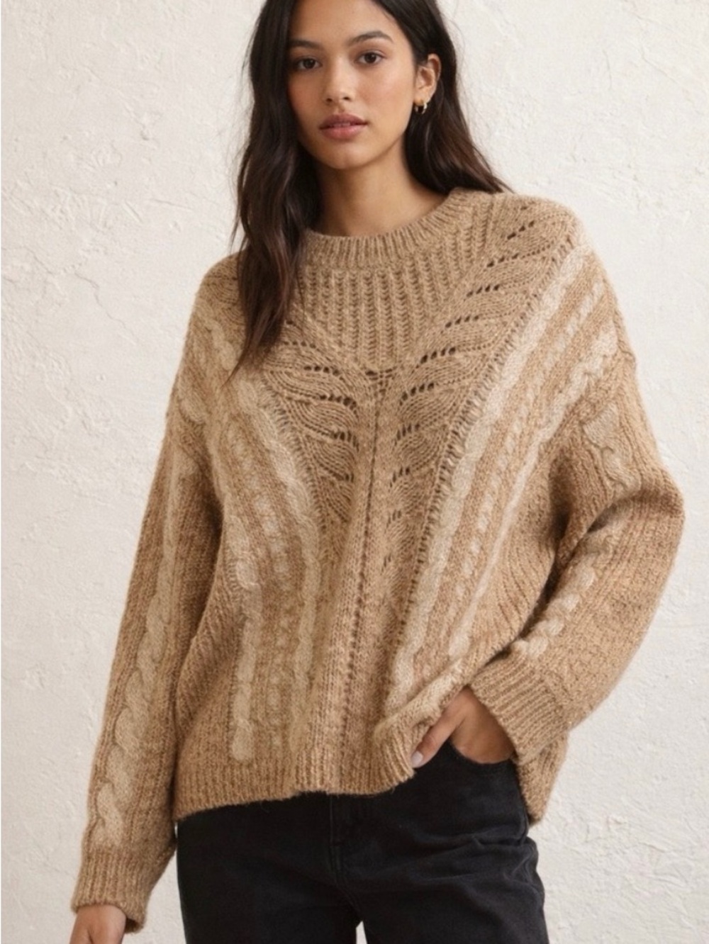 Urban Outfitters Ecote "Madison" Cable Knit Sweater- xs